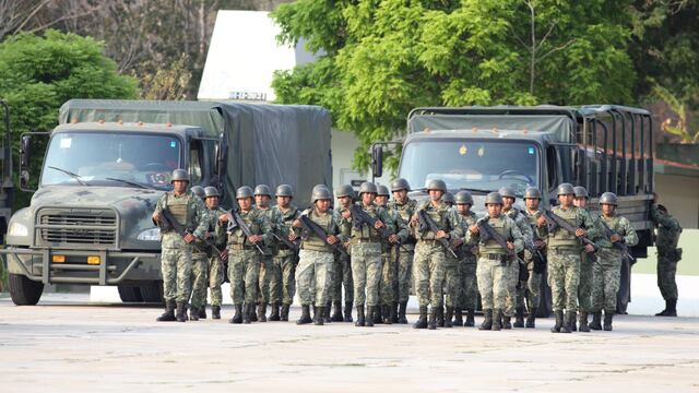 Elementos de Sedena y Guardia Nacional en Chiapas