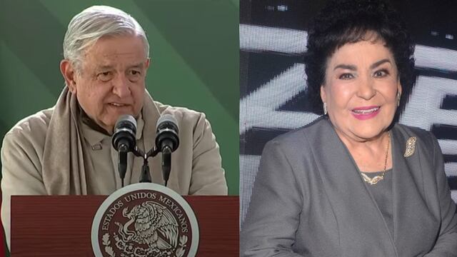 AMLO y Carmen Salinas