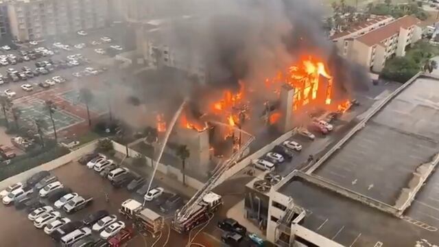 Incendio en South Padre Island