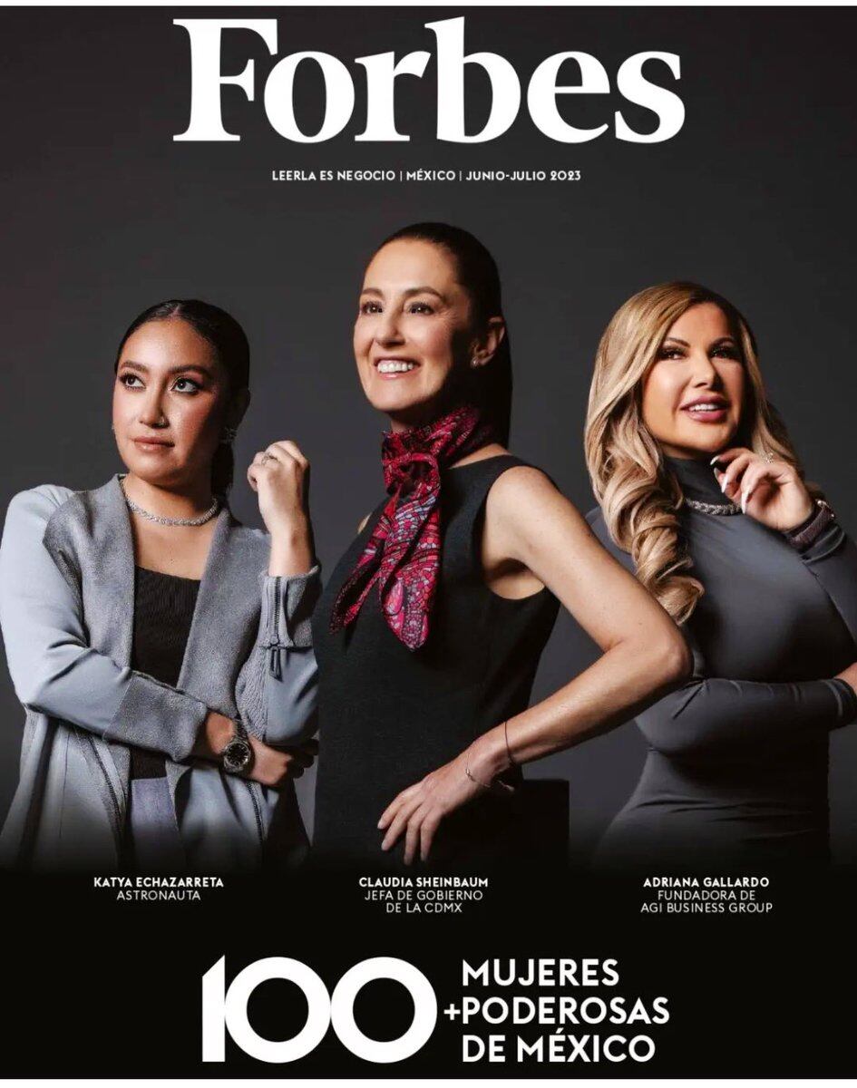 Claudia Sheinbaum en la portada de Forbes