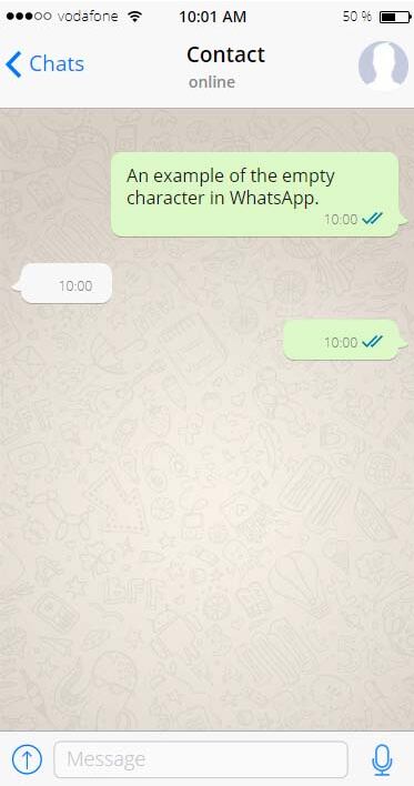 CÓMO ENVIAR MENSAJE EN BLANCO POR WHATSAPP
