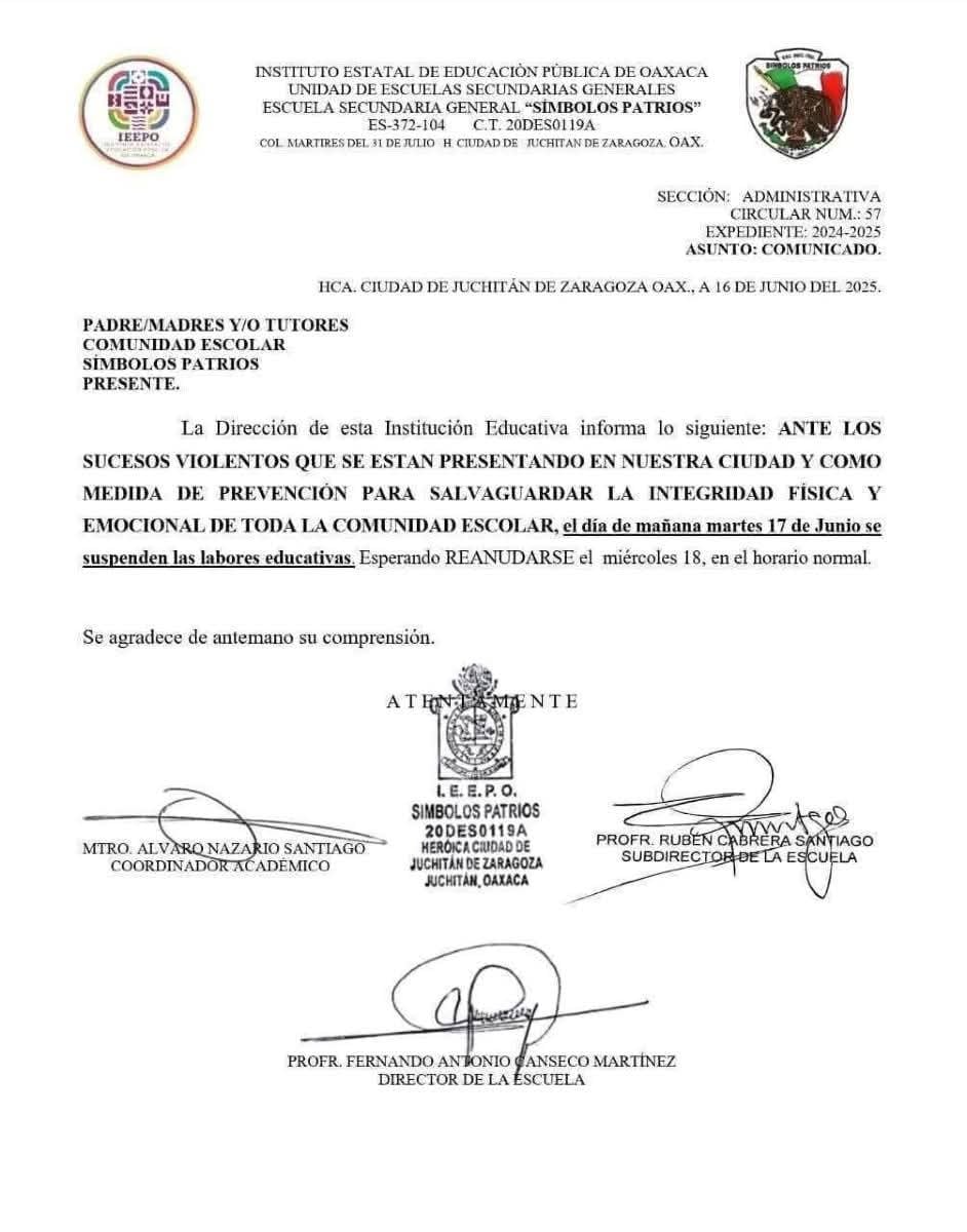 Violencia llegó al Istmo de Tehuantepec
