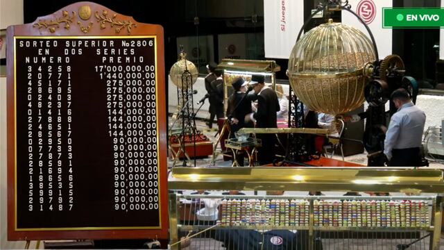 Resultados Sorteo Superior 2806 de Lotería Nacional: Ganadores de hoy 17 de mayo