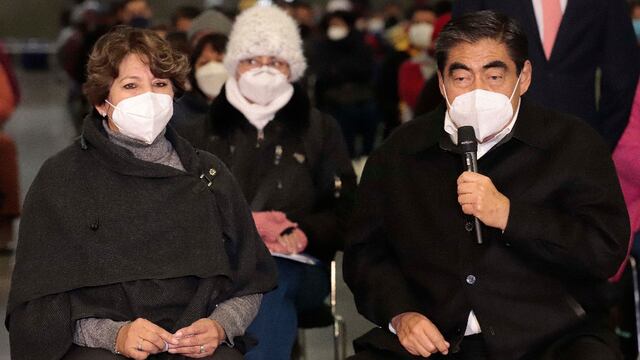 Delfina Gómez y Miguel Barbosa