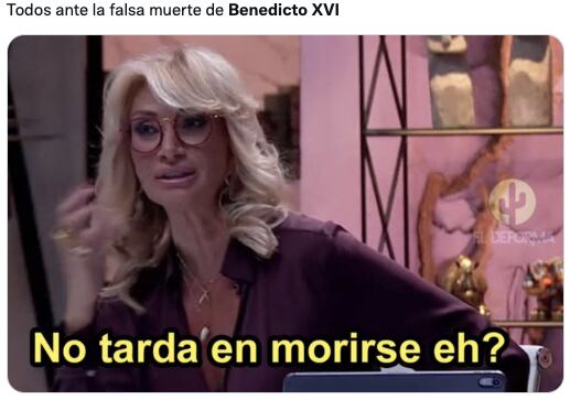 Memes de Benedicto XVI sobre su supuesta muerte