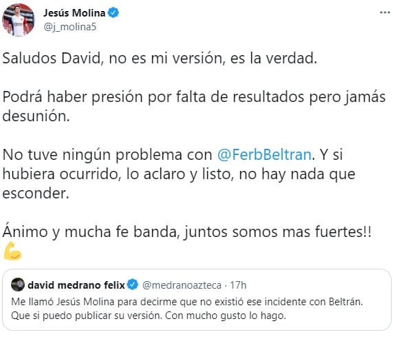 Réplica de Jesús Molina
