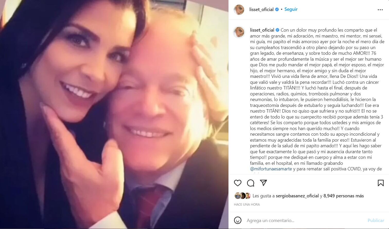 Lisset despide a Willy Gutiérrez