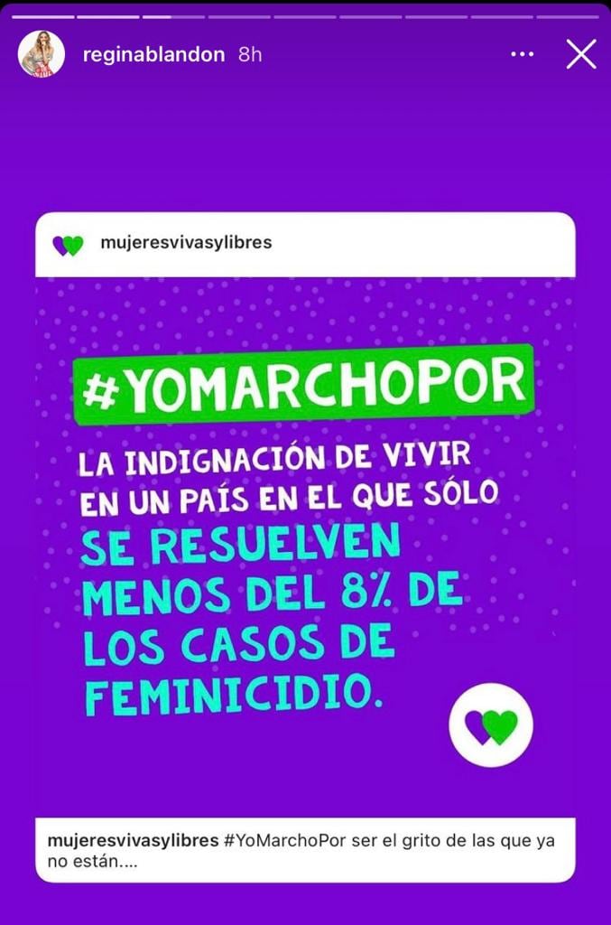 Regina Blandón #YoMarchoPor