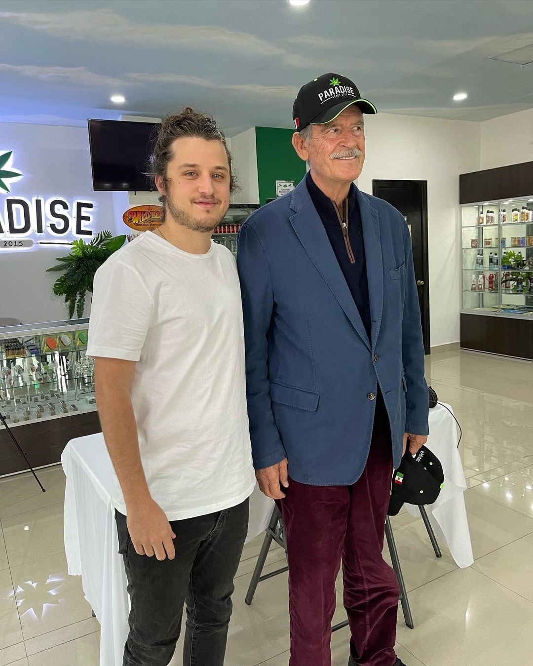 Roberto Martínez y Vicente Fox