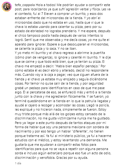 Stefano Coppola denuncia discriminación y agresiones en un Oxxo de la CDMX.