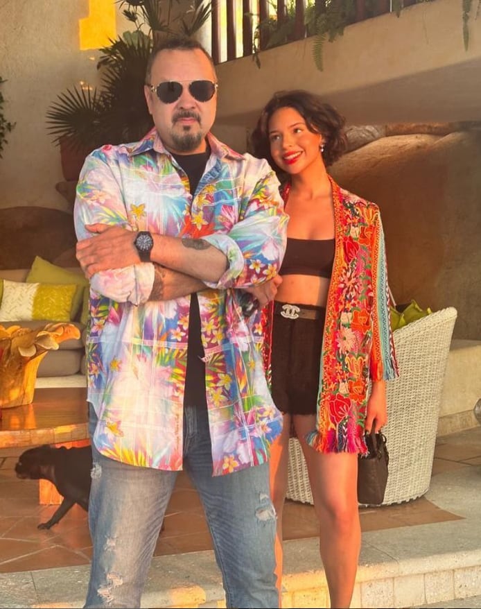Pepe Aguilar y su hija Ángela