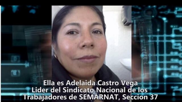 Adelaida Castro, líder de la sección 37 del Sindicato Nacional de la Semarnat