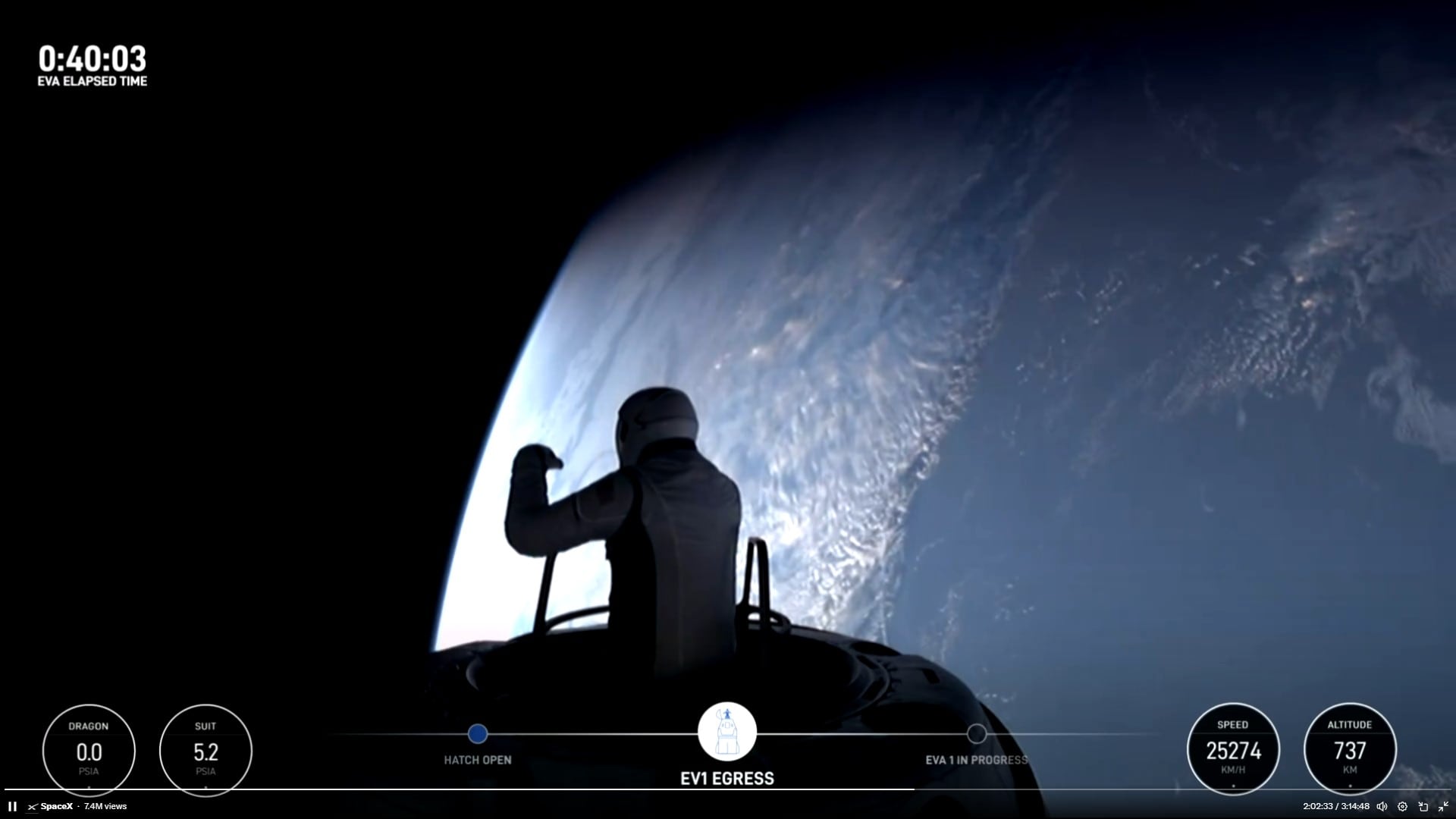 Astronautas de SpaceX hicieron una histórica caminata en el espacio