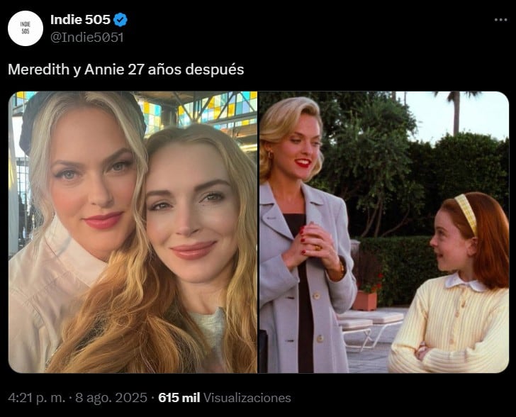 Lindsay Lohan y Elaine Hendrix, Meredith Blake de Juego de Gemelas