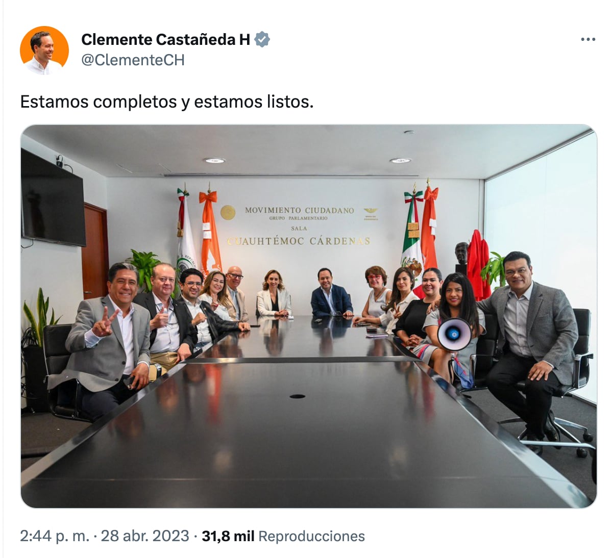 ¿Claudia Ruiz Massieu se unió al Movimiento Naranja?