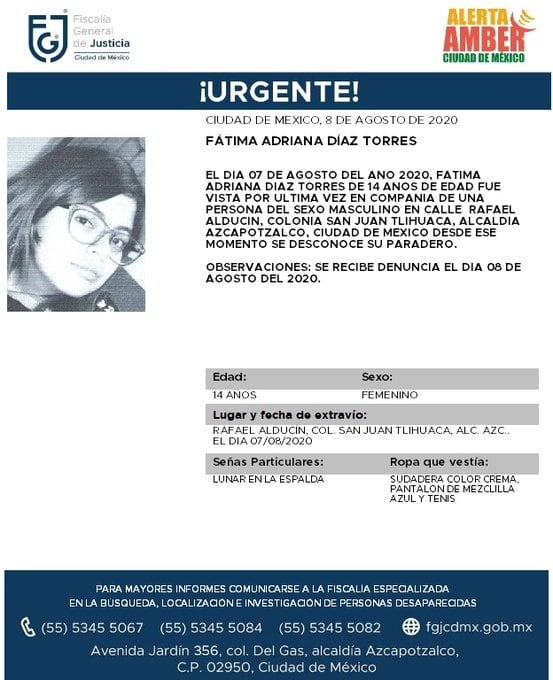 Ficha de búsqueda de Fátima