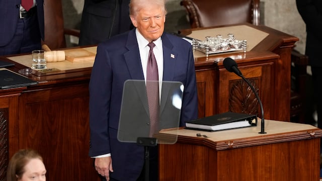 Donald Trump, presidente de Estados Unidos en su conferencia de este martes 4 de marzo.