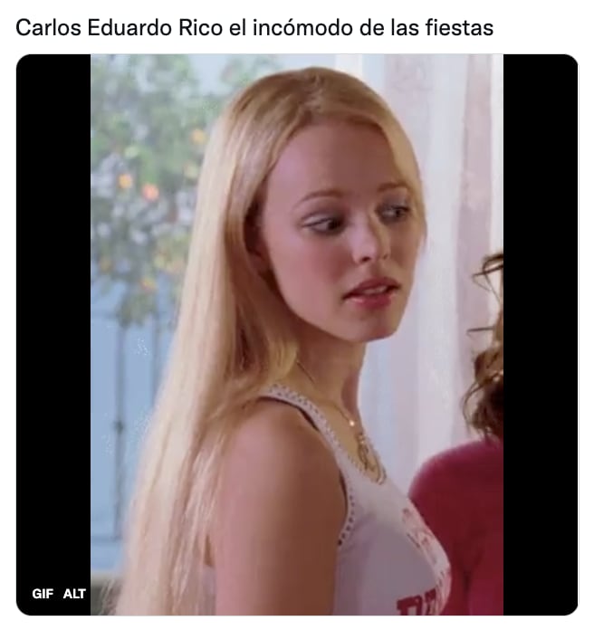 Meme de Carlos Eduardo Rico en MasterChef Celebrity