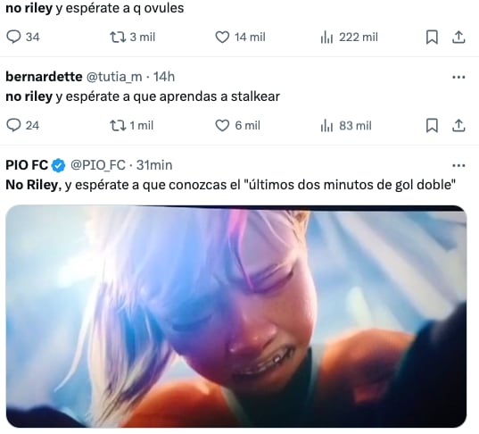 El ataque de ansiedad de RIley provoca los mejores memes