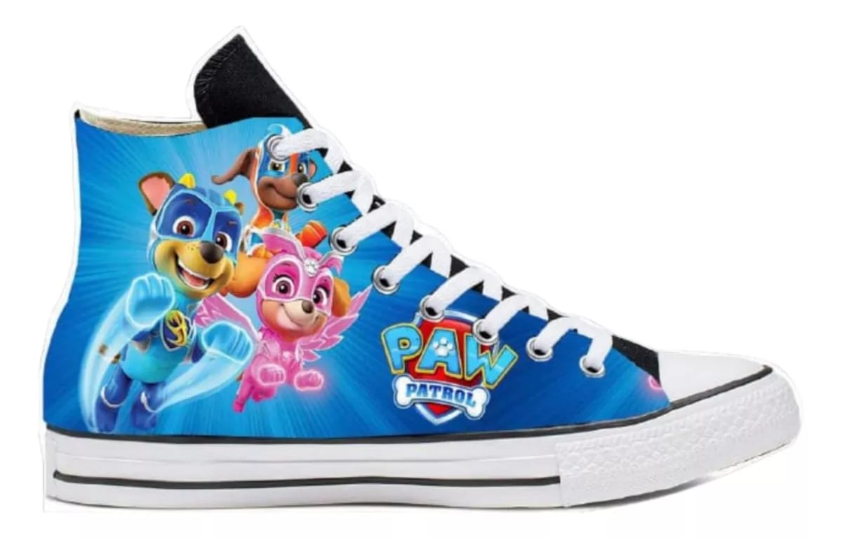 Tenis de Paw Patrol en Mercado Libre para el regreso a clases 2024 y para andar por casa