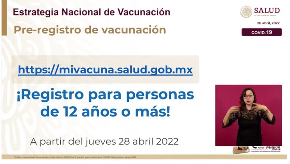 Registro vacunación