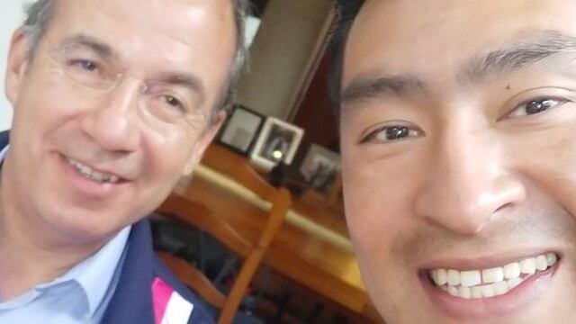 Felipe Calderón y Aldrin Ramos