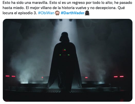 Usuarios reaccionan al reencuentro entre Obi-Wan Kenobi y Darth Vader