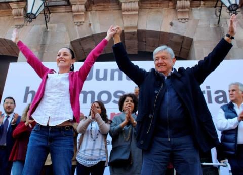 AMLO y Claudia Sheinbaum