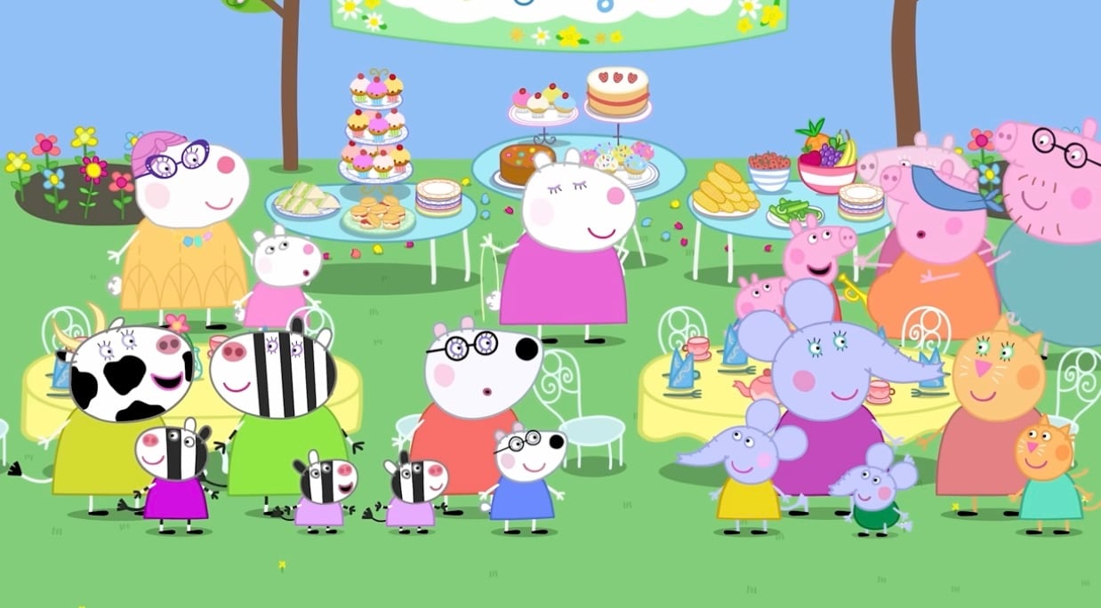 Baby shower de Mamá Cerdita en YouTube