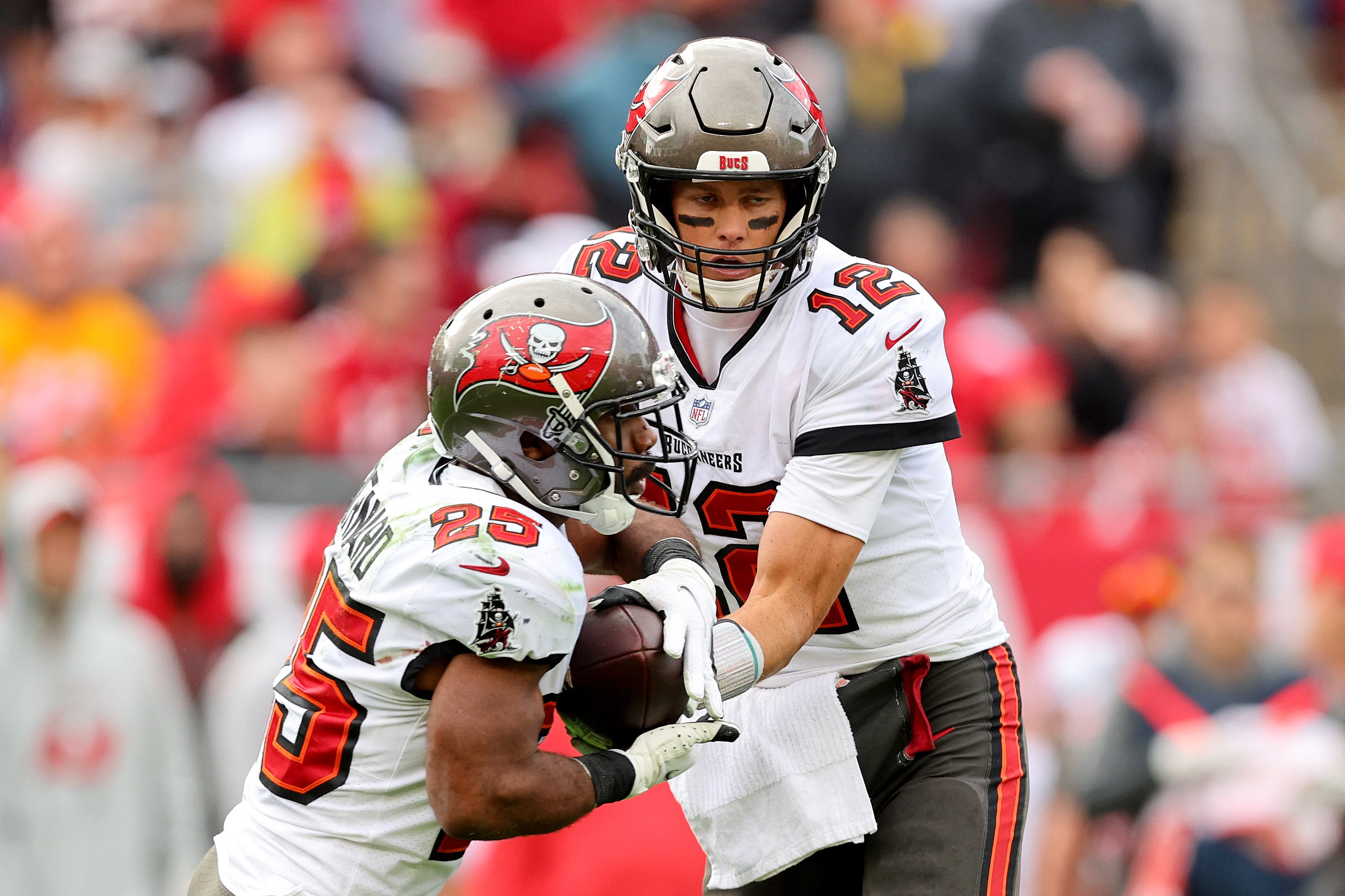 Tom Brady, de los Tampa Bay Buccaneers