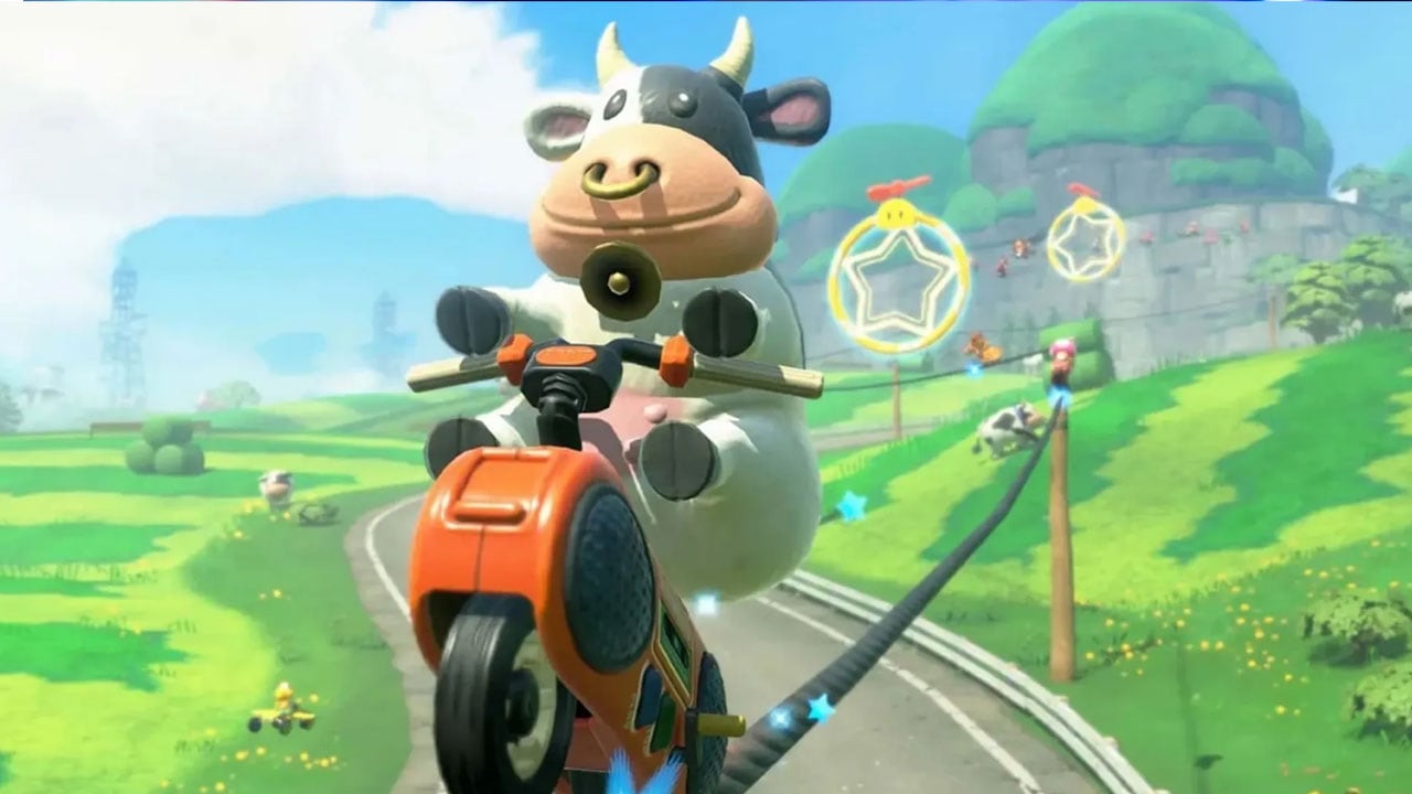 Vaca de Mario Kart World