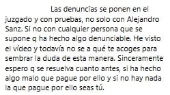 Críticas a la fan que expuso a Alejandro Sanz.