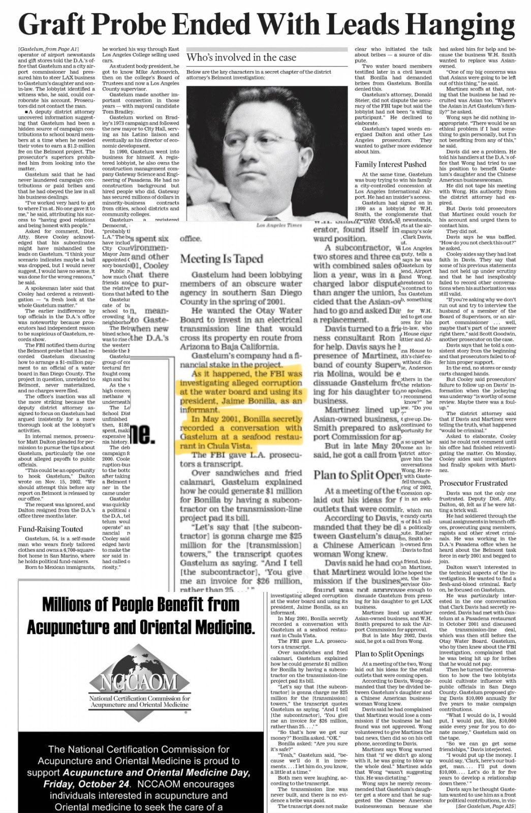 Reportes señalan que Jaime Bonilla fue informante del FBI desde 2000