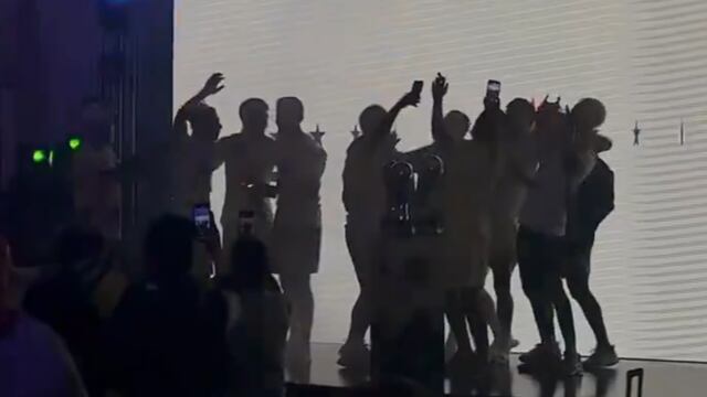 Jugadores del América celebrando