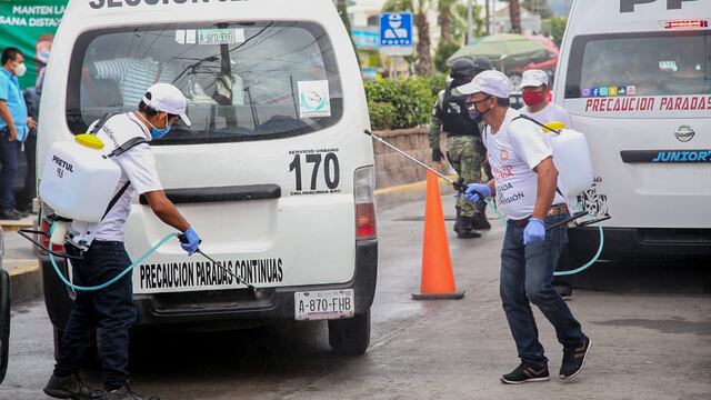 Sanitización de vehículos.