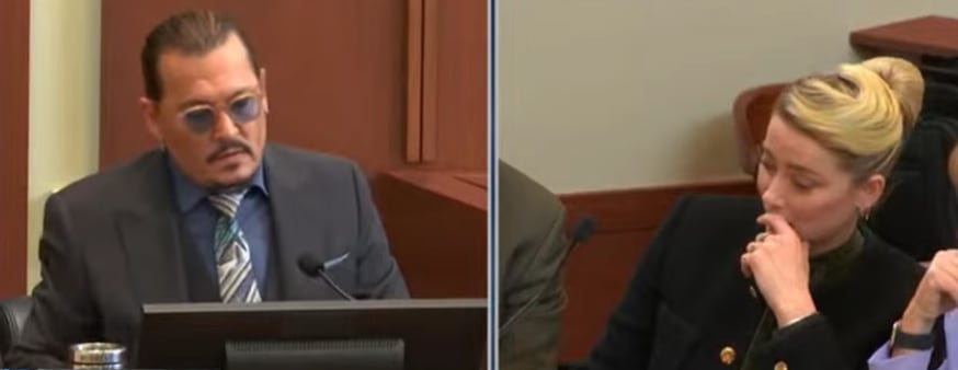 Amber Heard ríe en testimonio de Johnny Depp