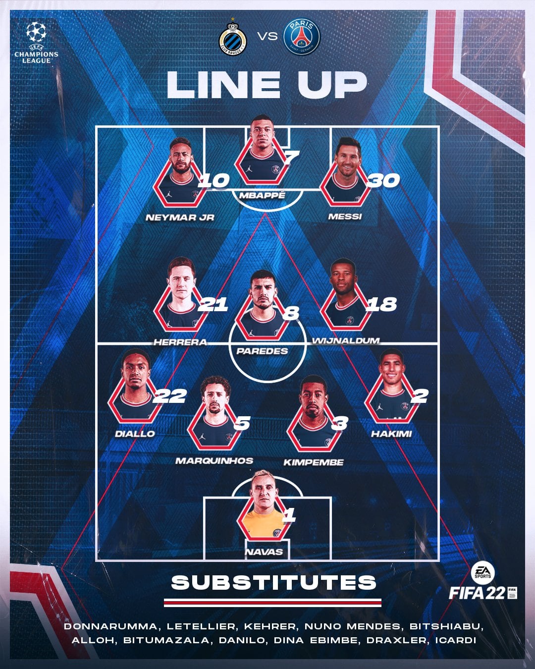 Alineación PSG