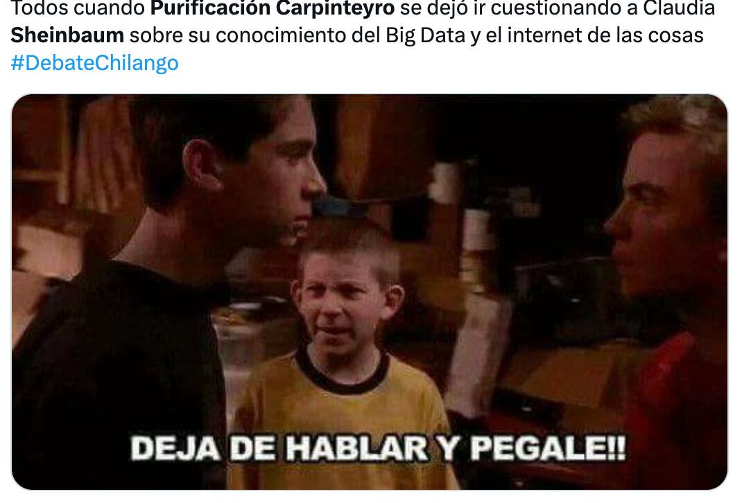 Los memes de Purificación Carpinteyro sobre Internet de las Cosas cuando confrontó a Claudia Sheinbaum