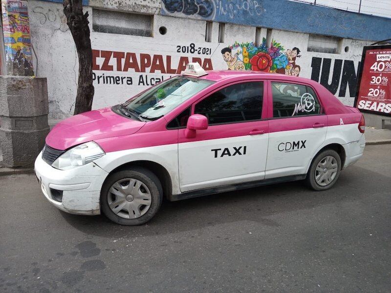 Taxi asegurado a presunto violador serial que operaba en la CDMX