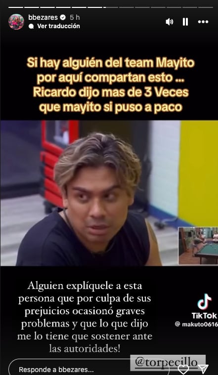 Brenda Bezares, esposa de Mario Bezares procederá legalmente contra de Ricardo Peralta en La Casa de los Famosos México 2024