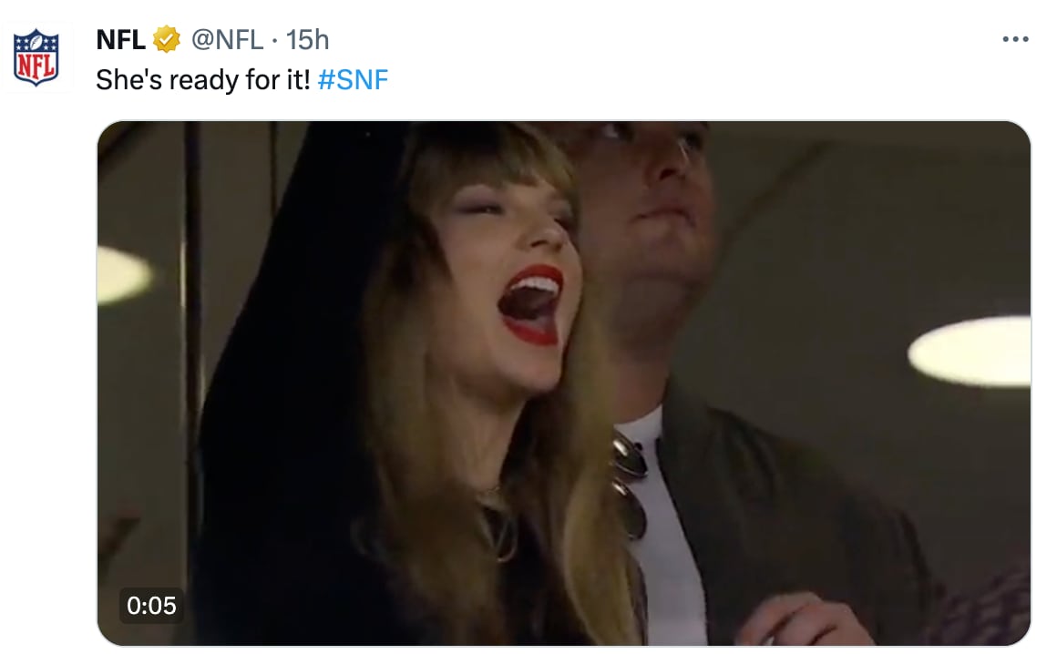 Perfiles de la NFL hablando sobre Taylor Swift, quien fue a apoyar a Travis Kelce