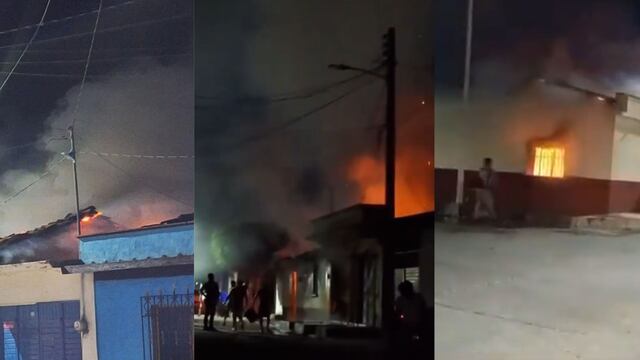 Incendios de casas en La Concordia