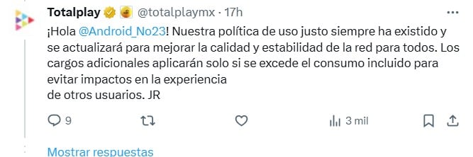 Usuarios llaman a boicot contra Totalplay, empresa de Ricardo Salinas Pliego por nuevo límite de consumo en datos