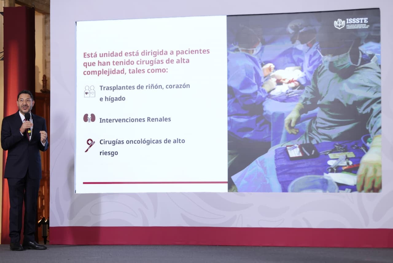 ISSSTE inaugura sala postquirúrgica en CMN 20 de Noviembre.