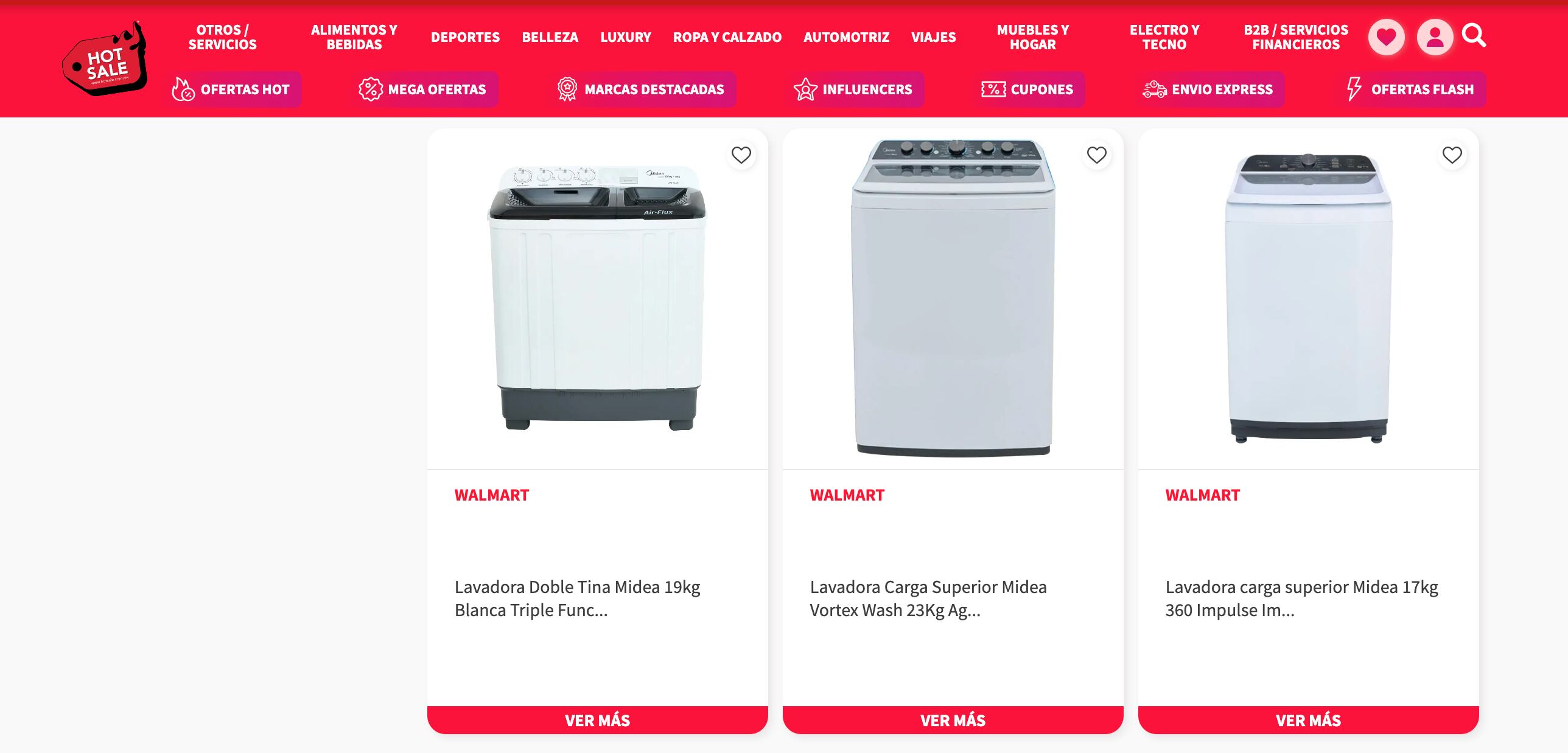 Estos son los mejores precios en las ofertas en lavadoras del Hot Sale 2023