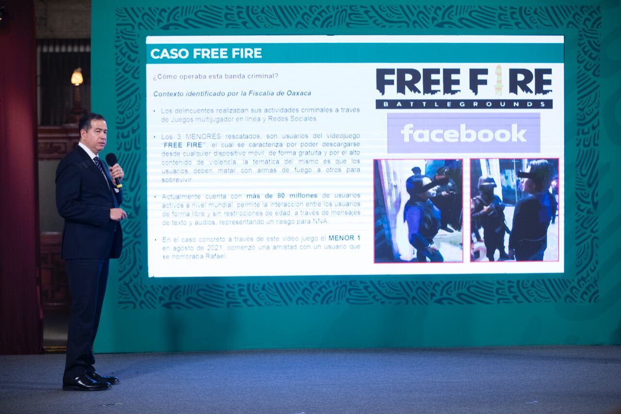 Ricardo Mejía expone el caso Free Fire en la mañanera de AMLO