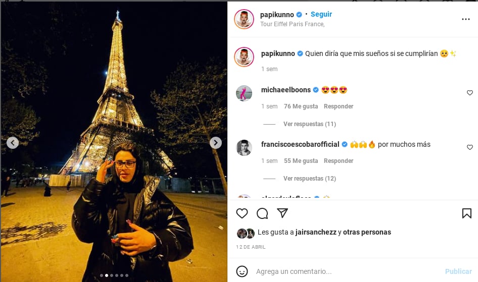 Kunno viajó a París