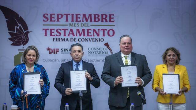 Firma de DIF Sinaloa y el Consejo de Notarios
