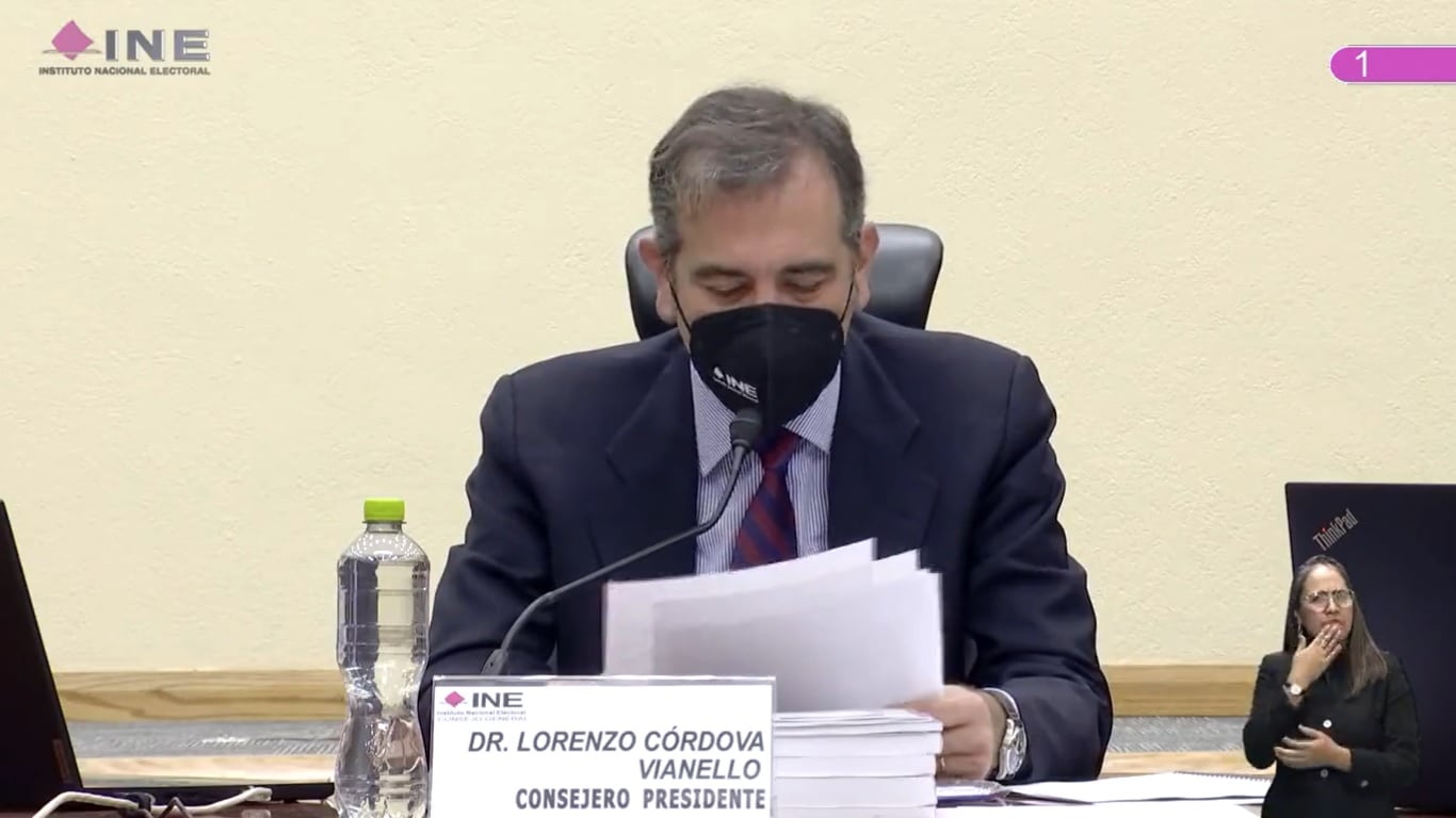 Lorenzo Córdova, consejero presidente del INE