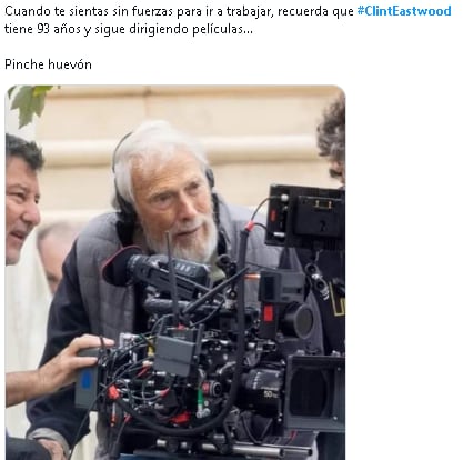 Fans comentan la reaparición de Clint Eastwood.